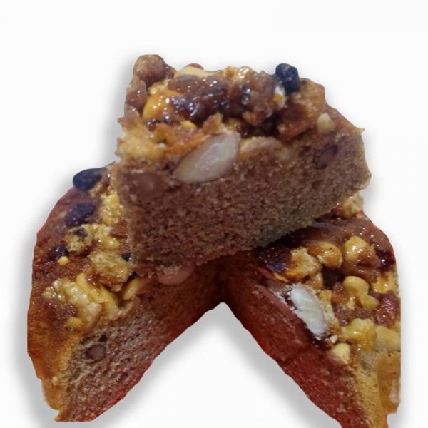 Torta invertida de frutos secos integral sin azúcar