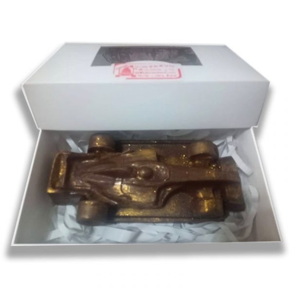 auto de carrera de chocolate