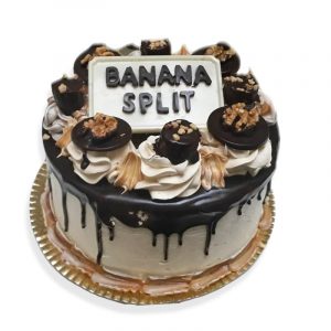 Postre banana split