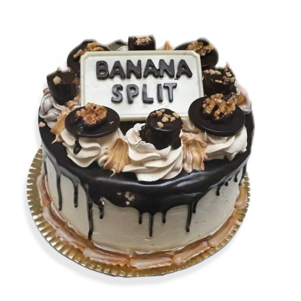 Postre banana split