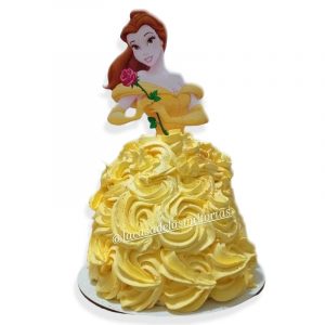 Torta princesa bella disney
