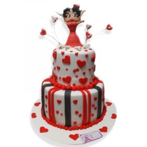 torta dos pisos Betty Boop
