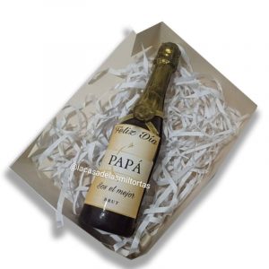 botella champagne de chocolate
