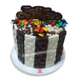 Torta golosinera barras chocolate