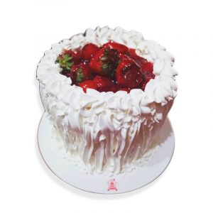 Torta de frutillas y chocolate blanco
