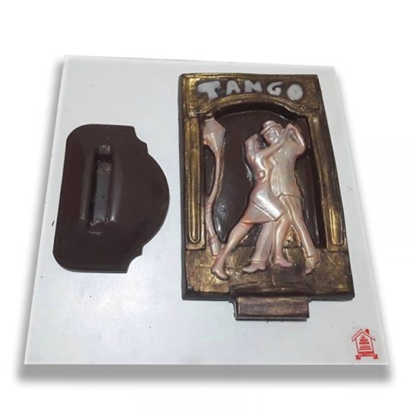 cuadro de tango de chocolate