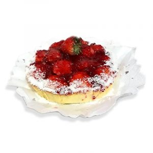 tarta keto de frutillas