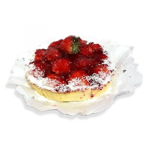 tarta keto de frutillas