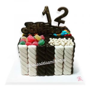 torta golosinera cuadrada