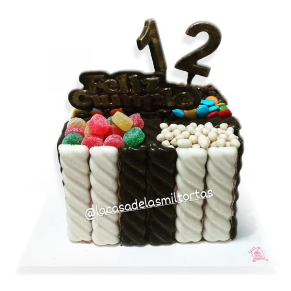 torta golosinera cuadrada