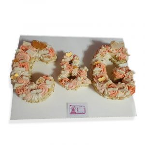 Letter cake romántica
