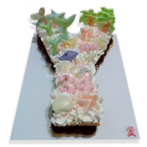 letter cake bajo el mar