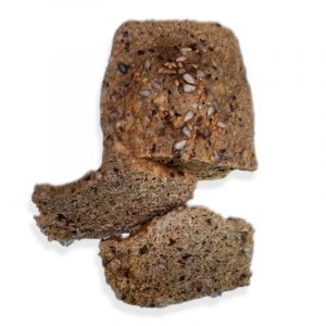 Pan proteico de avena con semillas.