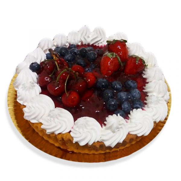 Tarta cheescake de frutos rojos