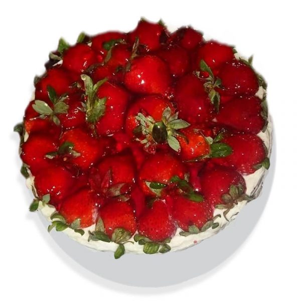 torta frutillas sin azucar