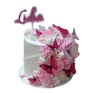 torta primavera en rosa