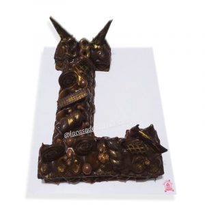 Letter cake ultra chocolate