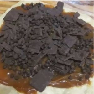 pan dulce choco y dulce de leche masa