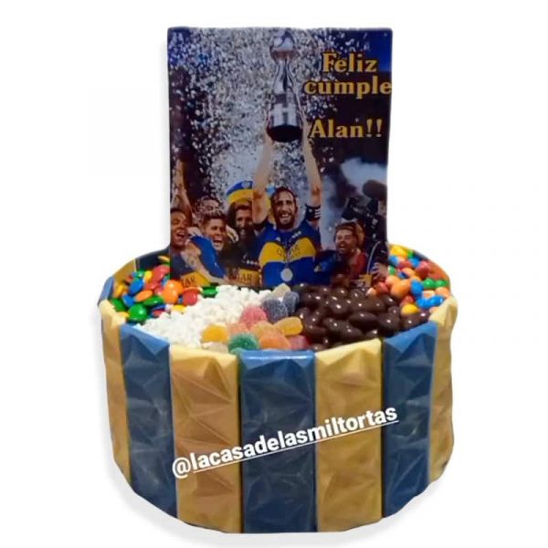 torta doble cara boca juniors