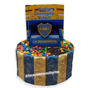torta doble cara boca juniors