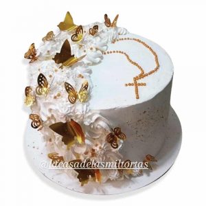 Torta comunion mariposas
