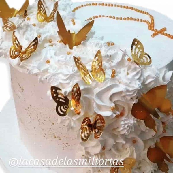 Torta comunion mariposas