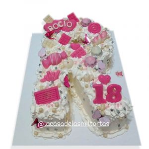 letter cake chantilly y chocolate