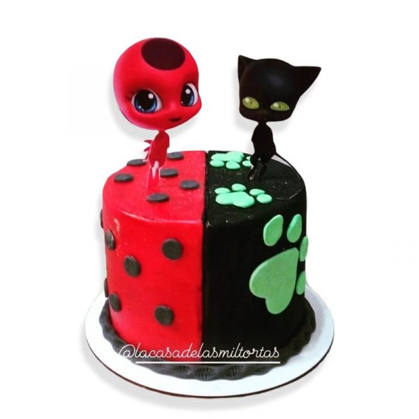 Torta Ladybug y Cat Noir